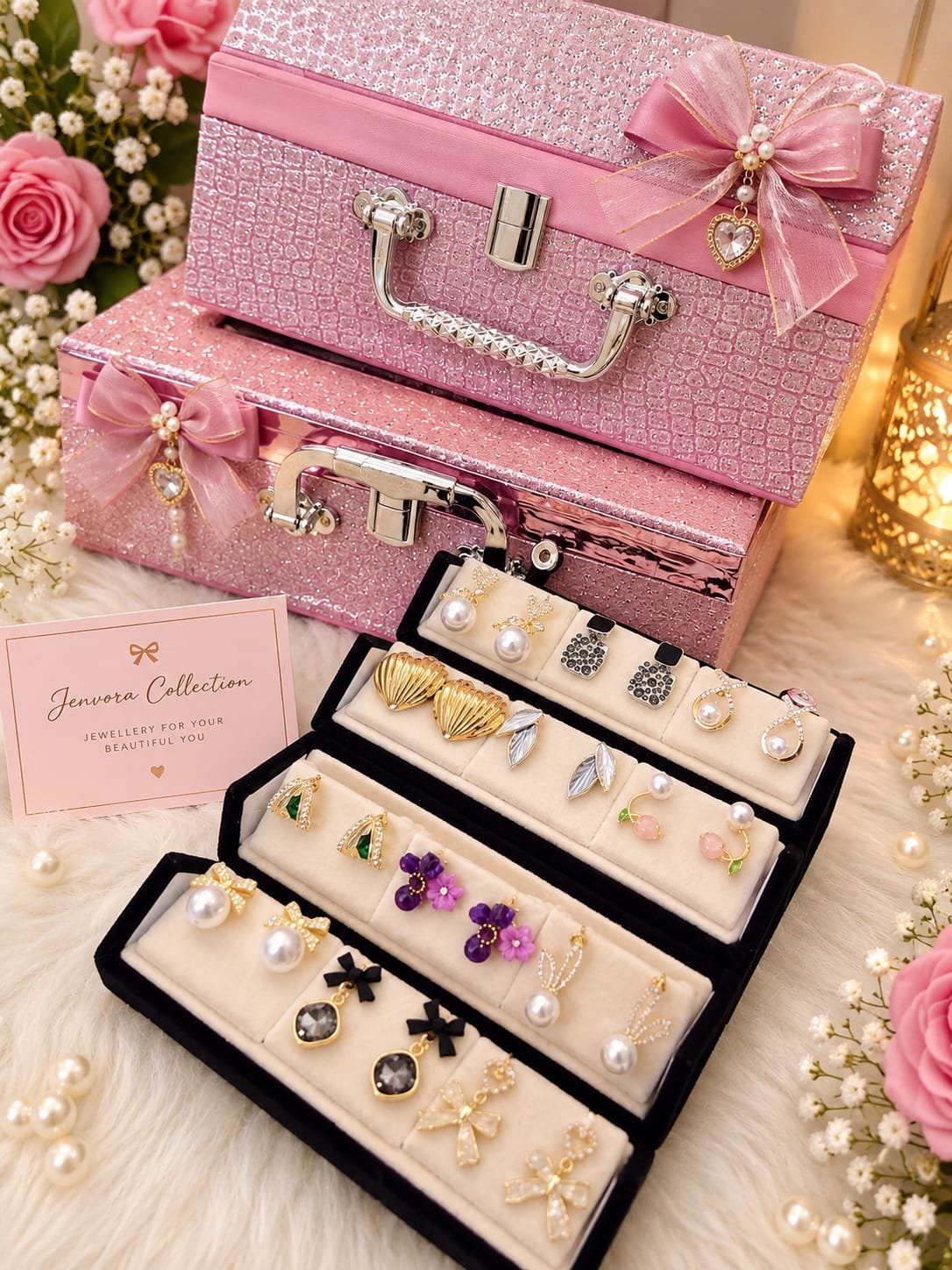 Premium 12 piece earings gift box