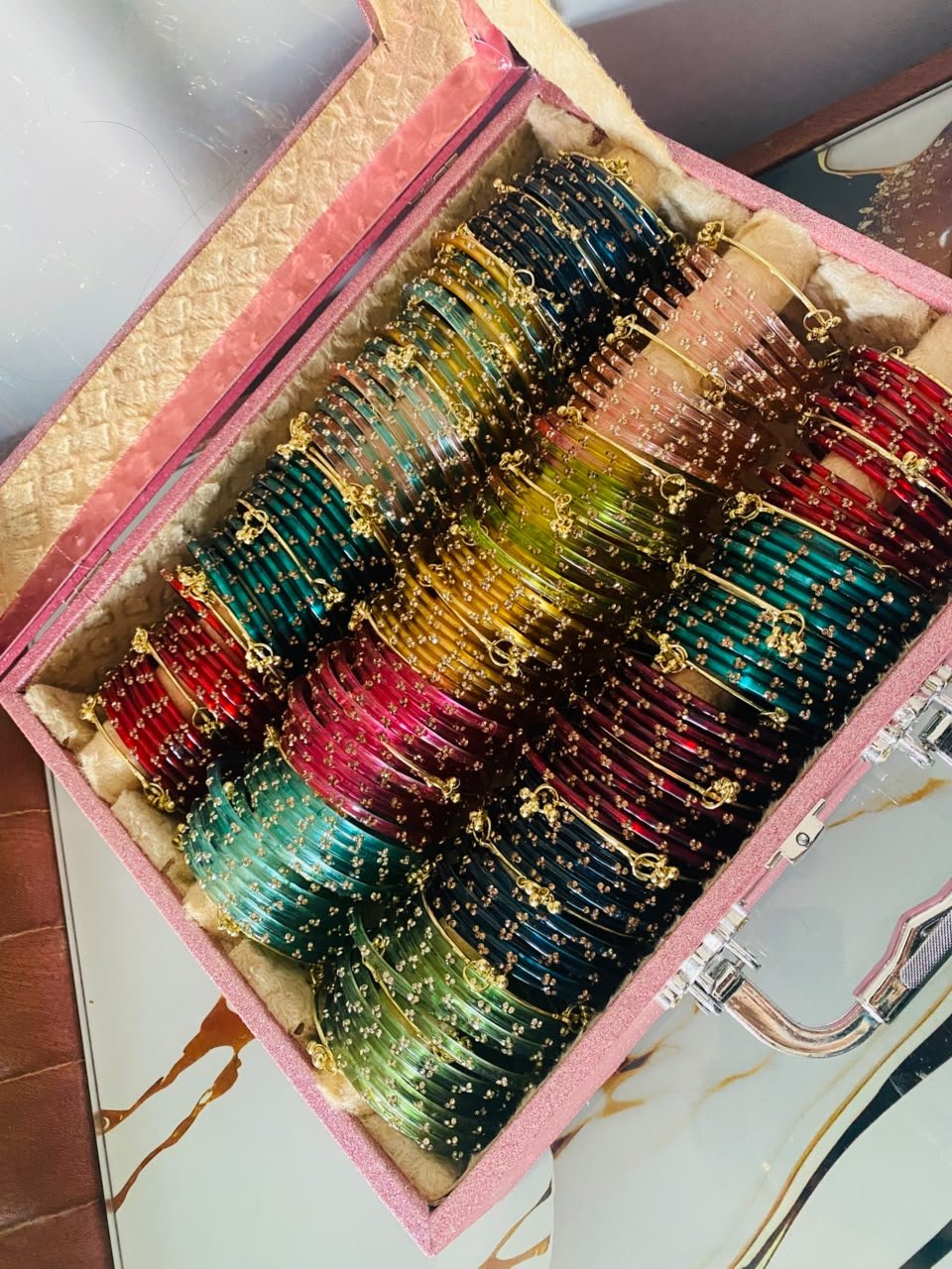 Sparkling Bangle Trunk Three-Layer Box - Image 4