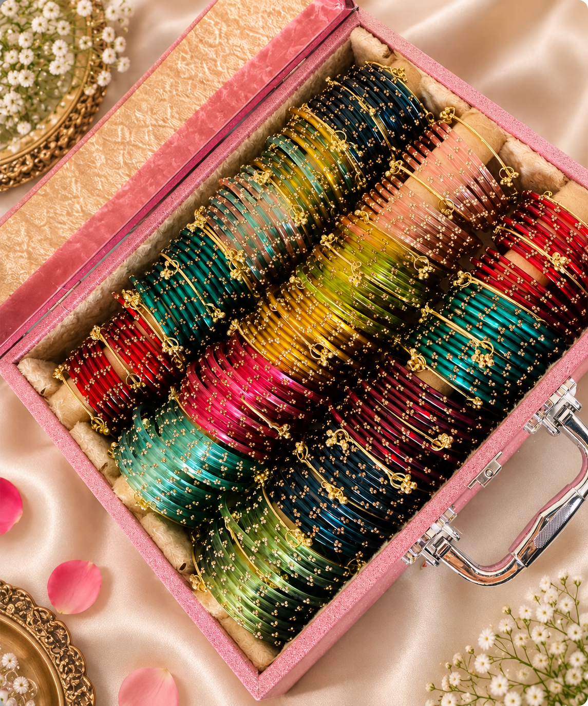 Sparkling Bangle Trunk Three-Layer Box - Image 3