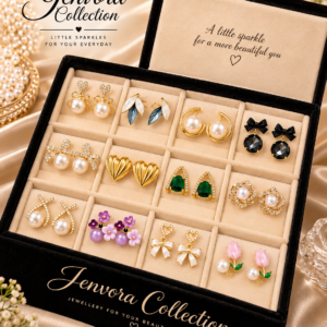 Western Earrings Set – 12 Pairs